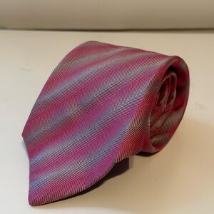 Richard James Men’s Classic Handmade Repp Silk Tie Savile Row